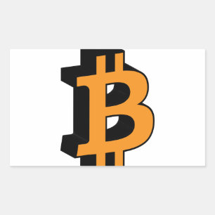 Sticker Rectangulaire Bitcoin 11