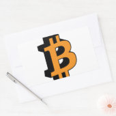 Sticker Rectangulaire Bitcoin 11 (Enveloppe)