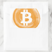 Sticker Rectangulaire Bitcoin 6 (Sac)