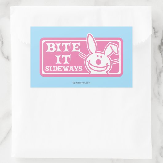 Sticker Rectangulaire Bite it Sideways (Sac)