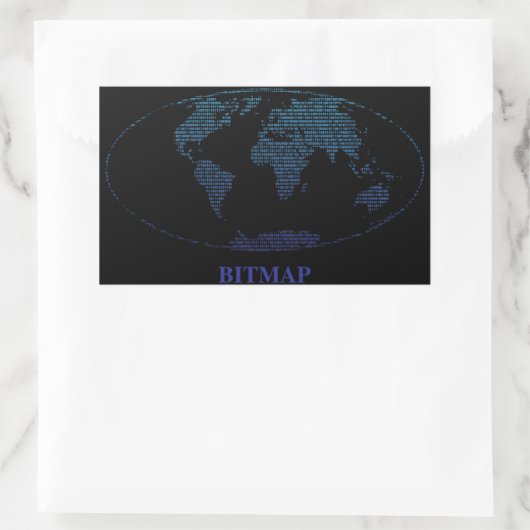 Sticker Rectangulaire Bitmap (Sac)