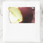Sticker Rectangulaire Bitten Red Apple (Sac)