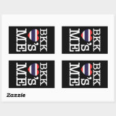 STICKER RECTANGULAIRE BKK LOVE'S ME (Feuille)