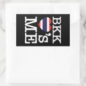 STICKER RECTANGULAIRE BKK LOVE'S ME (Sac)