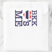 STICKER RECTANGULAIRE BKK LOVE'S ME (Sac)