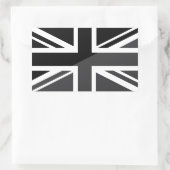 Sticker Rectangulaire Black and grey Union Jack British(UK) Flag (Sac)