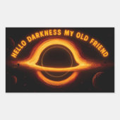 Sticker Rectangulaire Black Hole Interstellar Conversation (Devant)