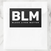Sticker Rectangulaire Black Lives Matter BLM (Sac)