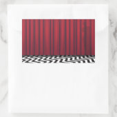 Sticker Rectangulaire Black Lodge Red Room (Sac)