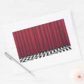 Sticker Rectangulaire Black Lodge Red Room (Enveloppe)
