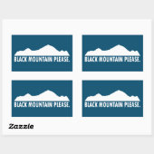 Sticker Rectangulaire Black Mountain New Hampshire S'il vous plaît (Feuille)