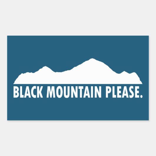 Sticker Rectangulaire Black Mountain New Hampshire S'il vous plaît (Devant)