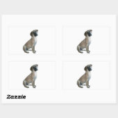Sticker Rectangulaire Black Mouth Cur #1 (Feuille)