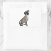 Sticker Rectangulaire Black Mouth Cur #1 (Sac)