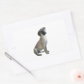 Sticker Rectangulaire Black Mouth Cur #1 (Enveloppe)