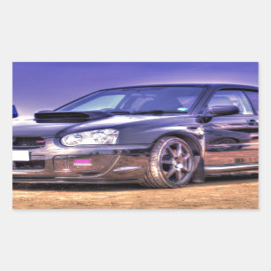 Sticker Rectangulaire Black Subaru Impreza