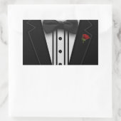 Sticker Rectangulaire Black Tuxedo (Sac)