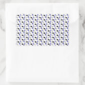 Sticker Rectangulaire Blackjack Spades Blue (Sac)