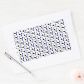 Sticker Rectangulaire Blackjack Spades Blue (Enveloppe)