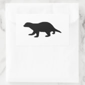Sticker Rectangulaire Blaireau (Sac)