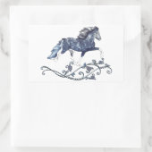 Sticker Rectangulaire Blámóða Blue Icelandic Horse (Sac)