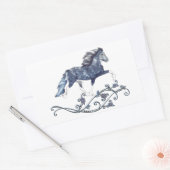 Sticker Rectangulaire Blámóða Blue Icelandic Horse (Enveloppe)