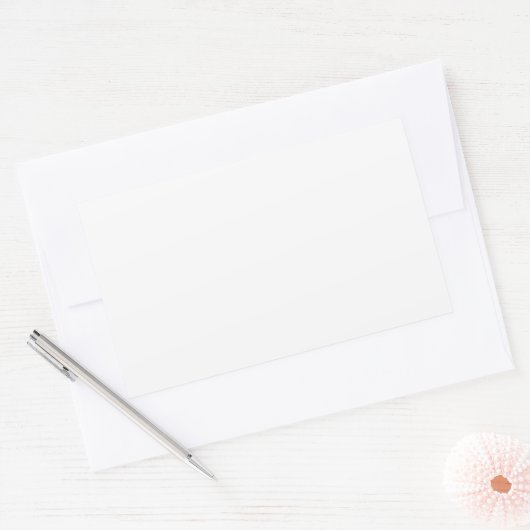 Sticker rectangulaire blanc (Enveloppe)