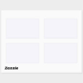 Sticker Rectangulaire Blanc fantôme (Feuille)