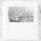 Sticker Rectangulaire Blancs d'hiver (Sac)