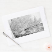 Sticker Rectangulaire Blancs d'hiver (Enveloppe)