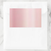 Sticker Rectangulaire Blank Template Create Your Own Elegant Rose Gold (Sac)