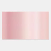 Sticker Rectangulaire Blank Template Create Your Own Elegant Rose Gold (Devant)