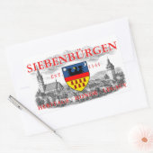 Sticker Rectangulaire Blason des Saxons de Transylvanie (Enveloppe)