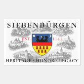 Sticker Rectangulaire Blason des Saxons de Transylvanie (Devant)