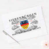 Sticker Rectangulaire Blason des Saxons de Transylvanie (Enveloppe)