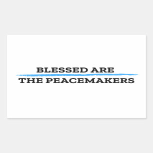 Sticker Rectangulaire Blessed sont l'autocollant de conciliateurs