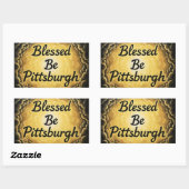Sticker Rectangulaire BlessedBePittsburgh (Feuille)