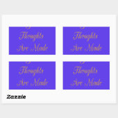 Sticker Rectangulaire Blessful Reflections : Good Thghts of Love (Feuille)