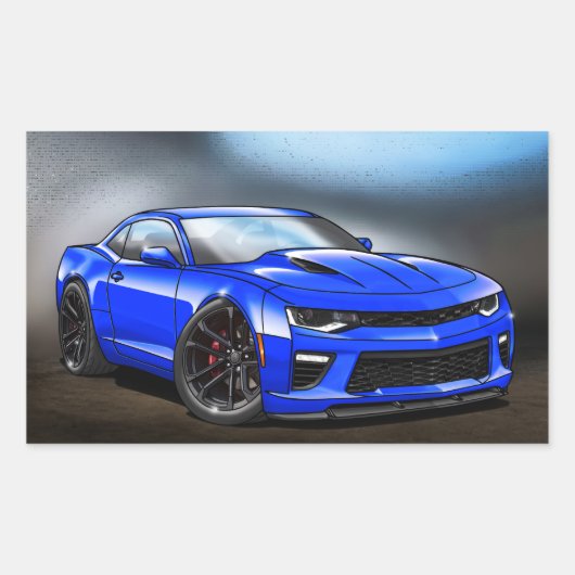 Sticker Rectangulaire Bleu_6e_Gen (Devant)