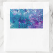 Sticker Rectangulaire Bleu Abstrait violet (Sac)
