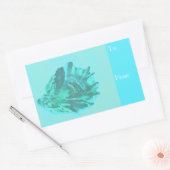 Sticker Rectangulaire Bleu clair Oyster Seasell (Enveloppe)
