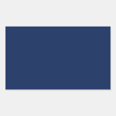 Sticker Rectangulaire Bleu de mer profond (Devant)