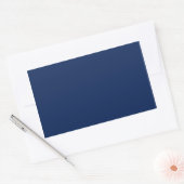 Sticker Rectangulaire Bleu de mer profond (Enveloppe)