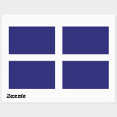 Sticker Rectangulaire Bleu de minuit (Feuille)
