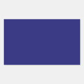 Sticker Rectangulaire Bleu de minuit (Devant)