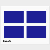 Sticker Rectangulaire Bleu Foncé (Feuille)
