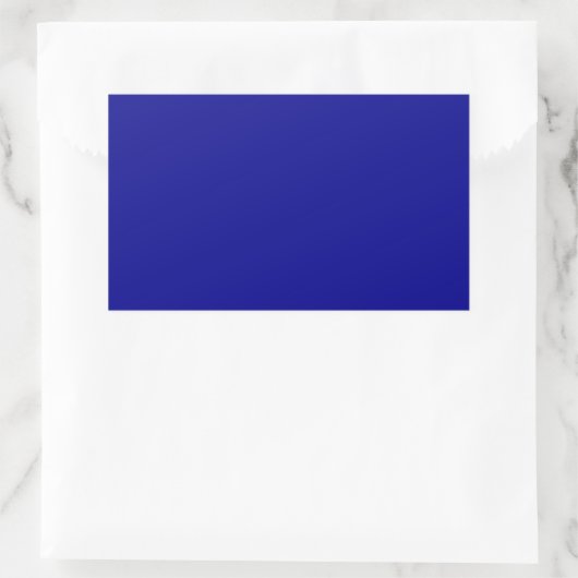 Sticker Rectangulaire Bleu Foncé (Sac)