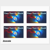 Sticker Rectangulaire Bleu gravitationnel (Feuille)