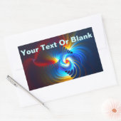 Sticker Rectangulaire Bleu gravitationnel (Enveloppe)