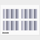Sticker Rectangulaire Bleu gris rayures (Feuille)